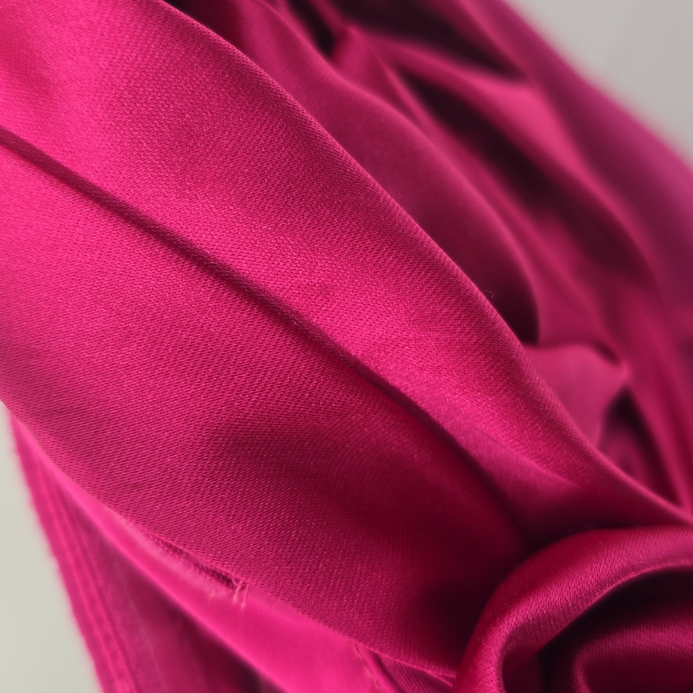 Monique Lhuillier Stella Rosette Corset  Fuchsia Strapless Gown - Picture 11 of 14